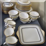 P02. Wedgwood Colonnade china. 68 pieces. 